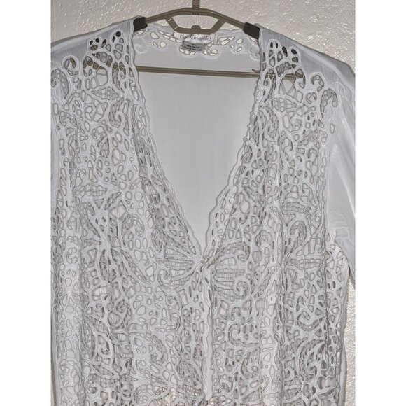 Bali Emerald OX One Size 3 PC Jacket-Tank-Maxi Skirt Rayon Wedding Beach Career - Picture 8 of 16